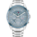 Tommy Hilfiger Kenzie 1782554 Multi-Function Light Blue Dial Silver Stainless Steel Women's Watch