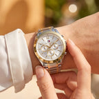 Tommy Hilfiger Kenzie 1782555 Multi-Function Silver Dial Two-Tone Women's Watch