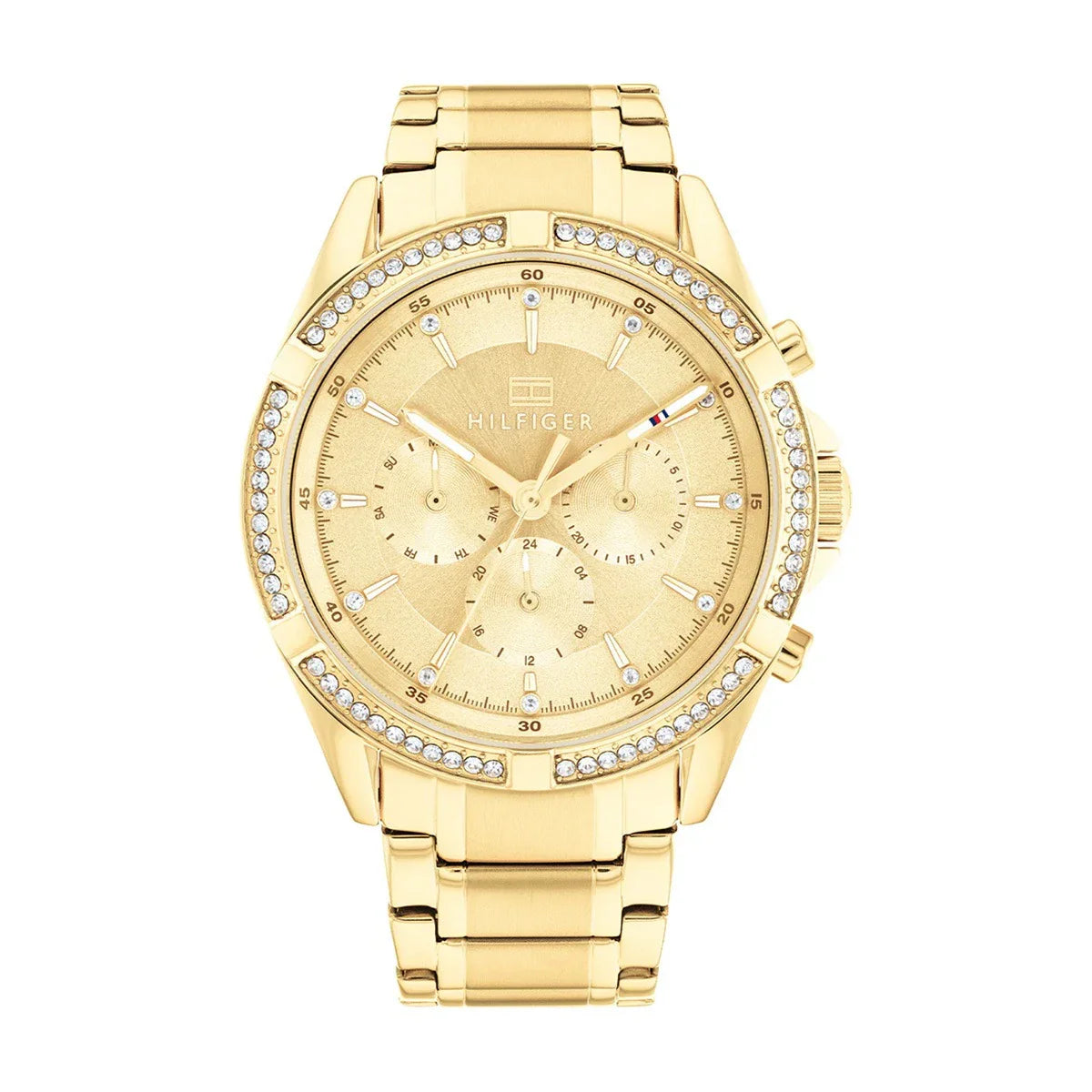 Tommy Hilfiger Kenzie 1782556 Multi-Function Gold Dial Yellow Gold-Tone Women's Watch