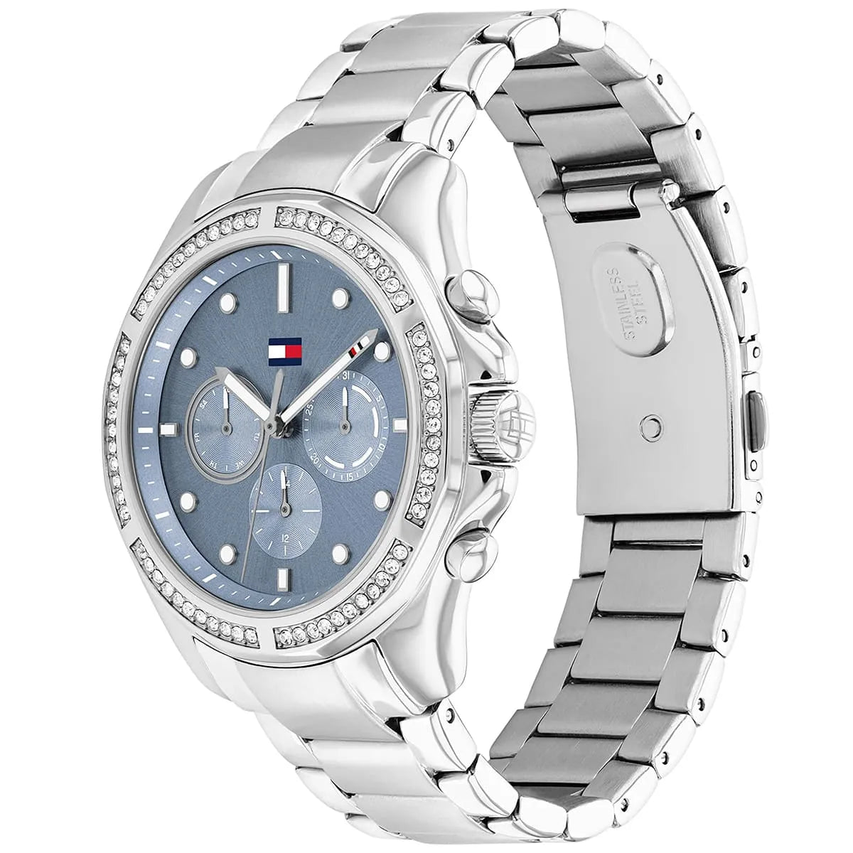 Tommy Hilfiger Lori 1782569 Silver Stainless Steel Blue Dial Women's Watch