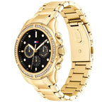 Tommy Hilfiger Brooklyn 1782570 Multi-Function Black Dial Gold-Tone Women's Watch