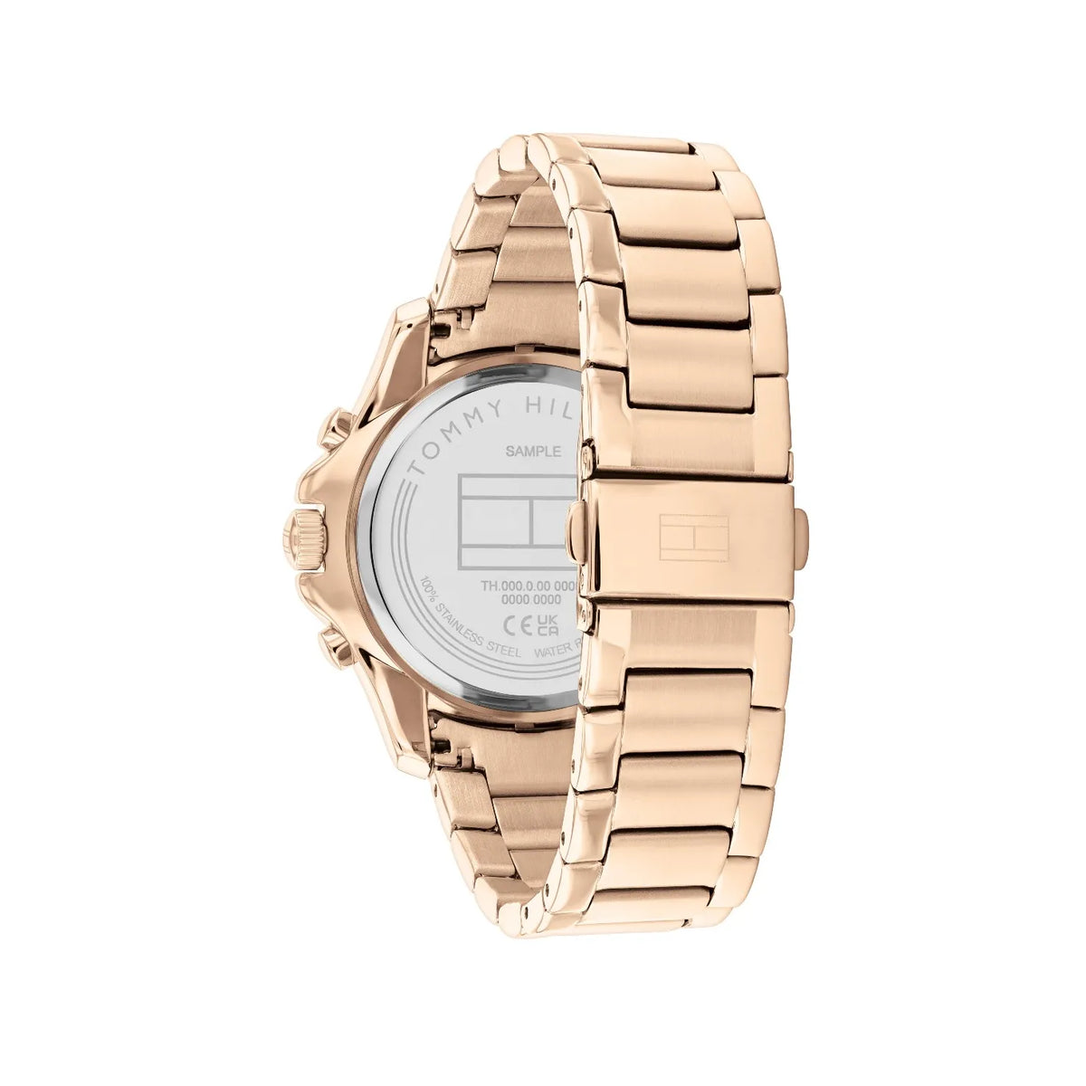 Tommy Hilfiger Brooklyn 1782572 Multi-Function Silver Dial Rose Gold-Tone Women's Watch