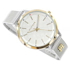 Tommy Hilfiger 2850Two-Tone Silver & Gold Mesh Strap Women's Watch
