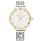 Tommy Hilfiger 2850Two-Tone Silver & Gold Mesh Strap Women's Watch