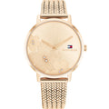 Tommy Hilfiger Carnation 1782603 Rose Gold Floral Mesh Women's Watch