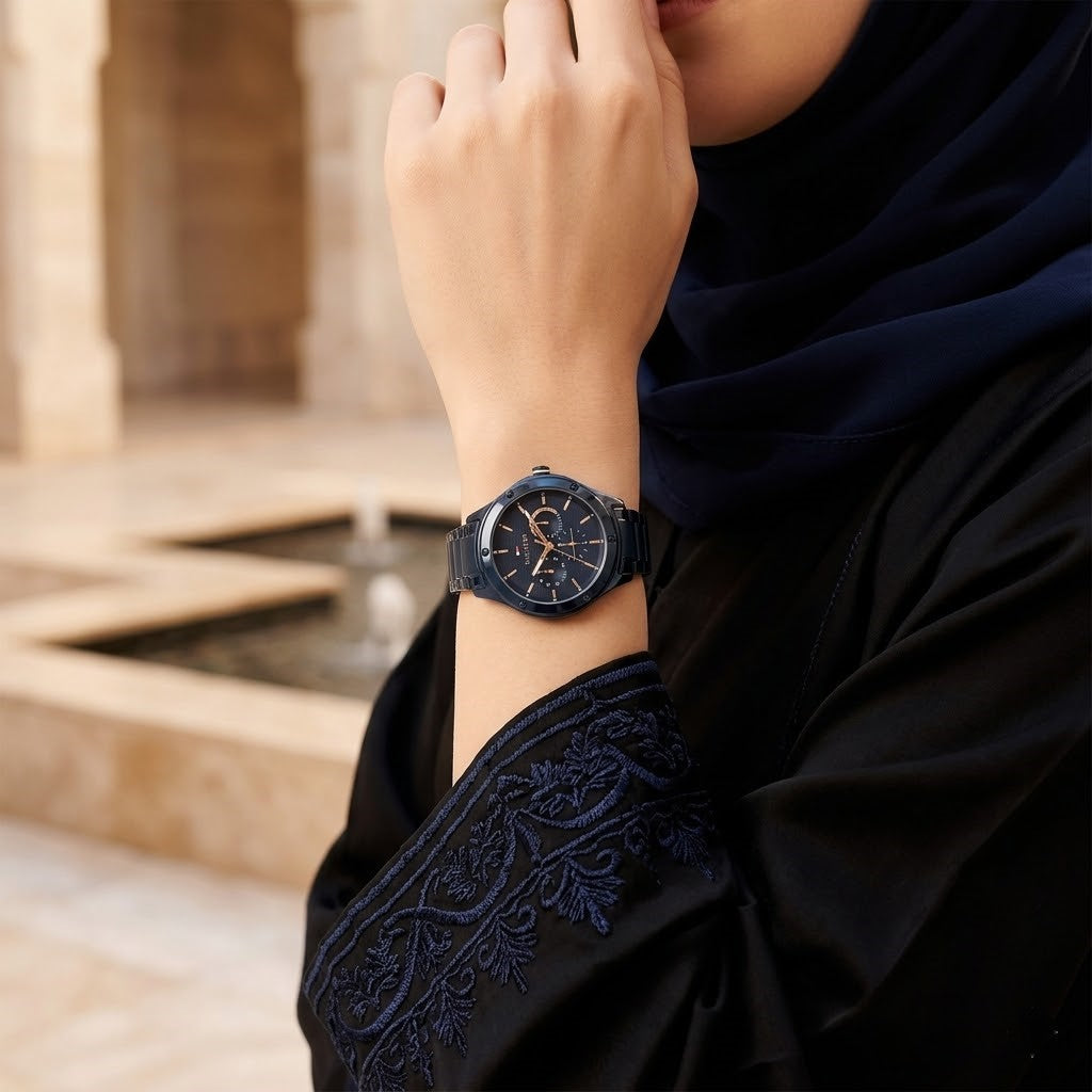 Tommy Hilfiger Lexi 1782656 Multi-Function Blue Dial Navy Blue Stainless Steel Women's Watch