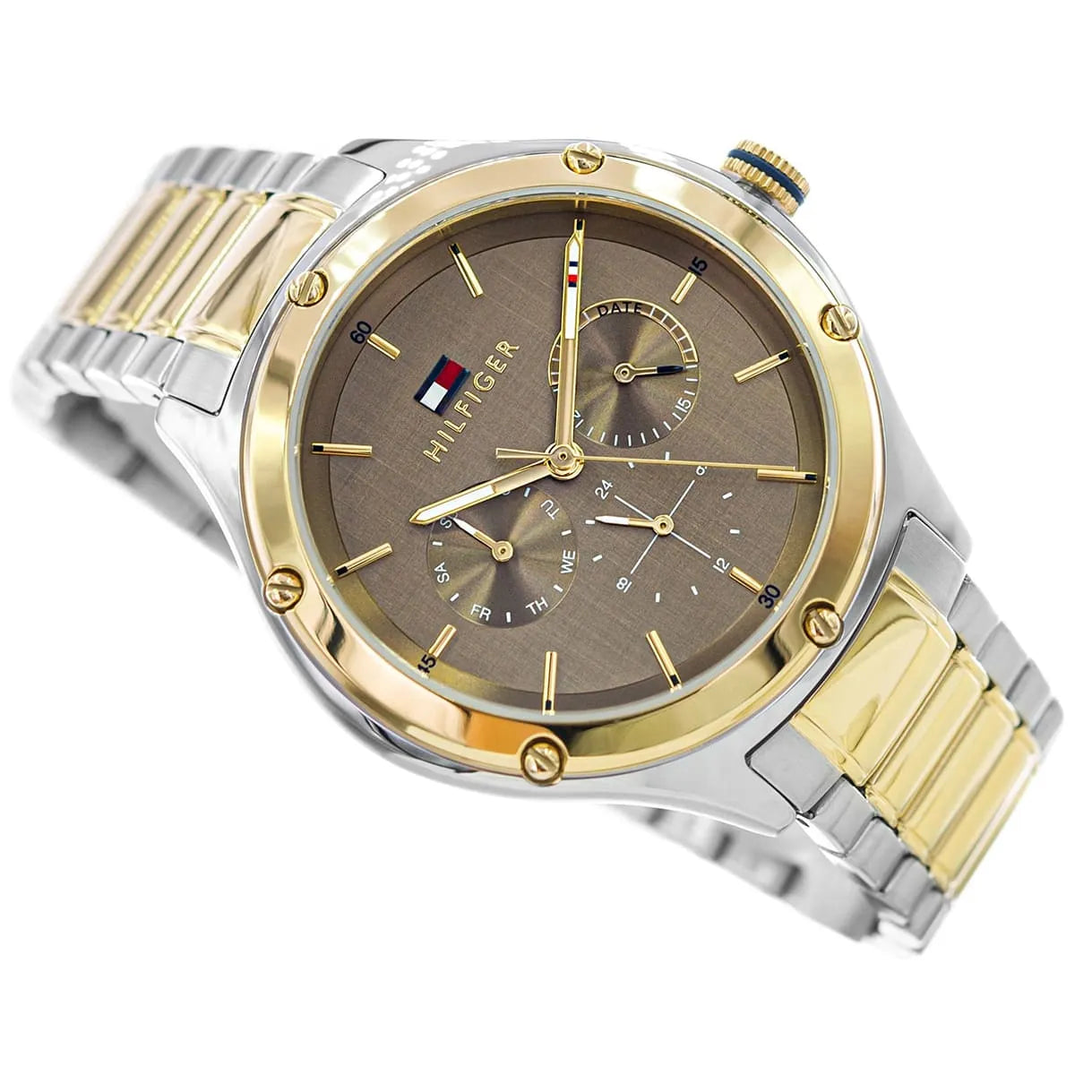 Tommy Hilfiger Lexi 1782658 Multi-Function Bronze Dial Two-Tone Women's Watch