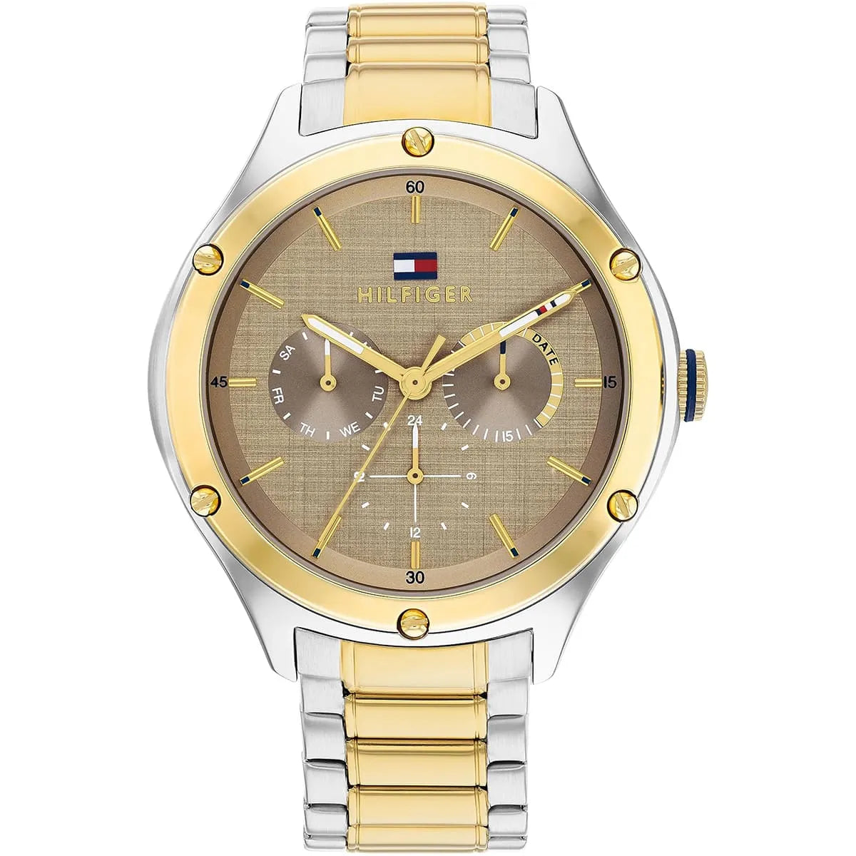 Tommy Hilfiger Lexi 1782658 Multi-Function Bronze Dial Two-Tone Women's Watch