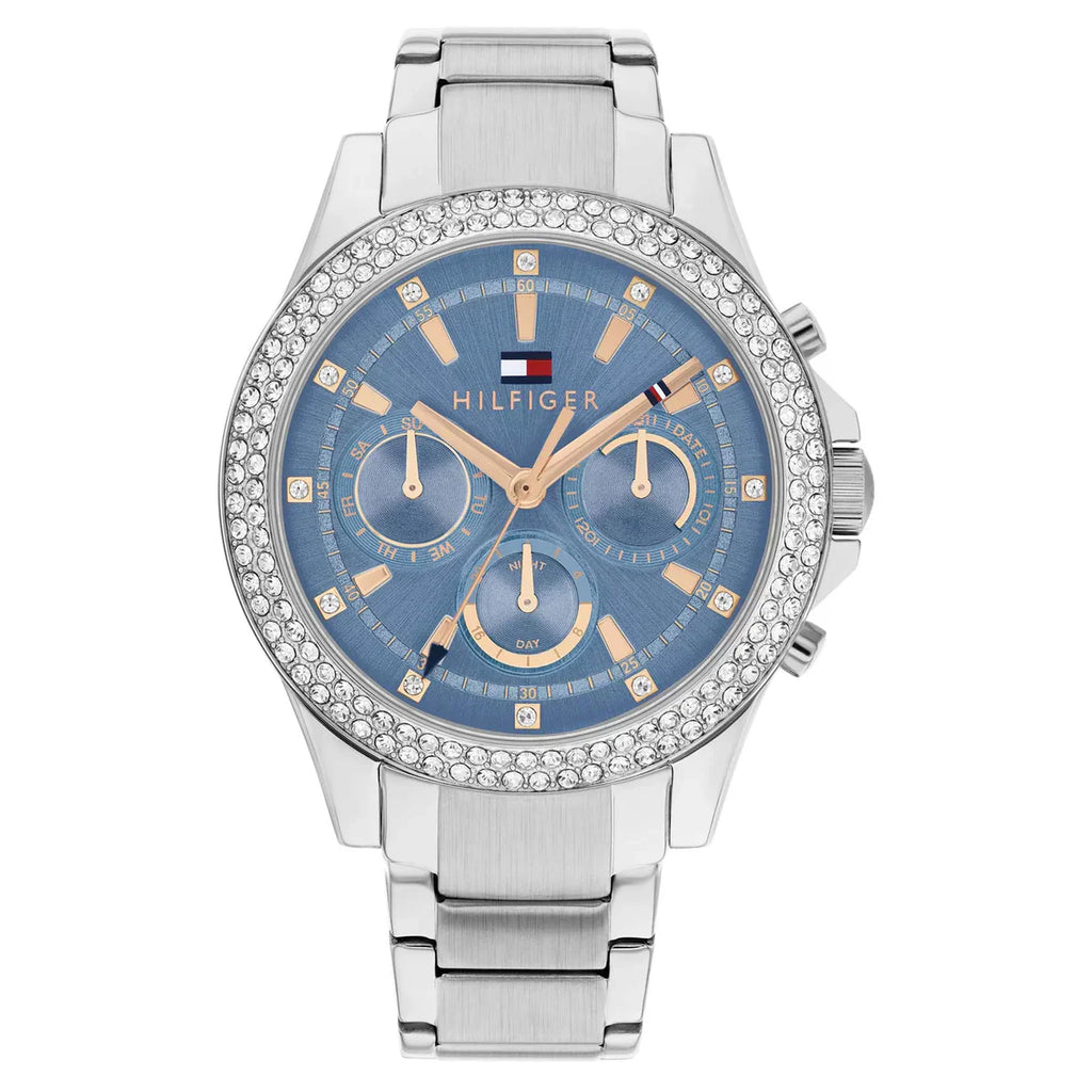 Tommy Hilfiger Lars 1782690 Multi-Function Light Blue Dial Silver Stainless Steel Women's Watch