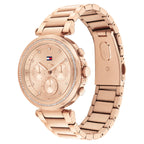 Tommy Hilfiger Lars 1782705 Multi-Function Rose Gold-Tone Crystal Women's Watch