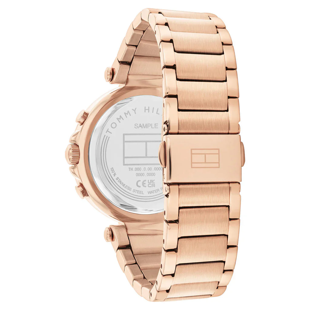 Tommy Hilfiger Lars 1782705 Multi-Function Rose Gold-Tone Crystal Women's Watch