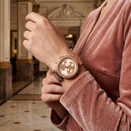Tommy Hilfiger Lars 1782705 Multi-Function Rose Gold-Tone Crystal Women's Watch