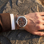 1791229 Tommy Hilfiger Hudson Men's Multi-Function Analog Watch - Brown Dial - Stainless Steel -