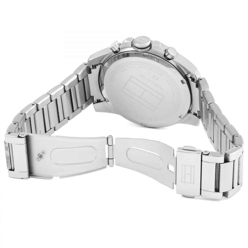 Tommy Hilfiger Decker 1791348 Silver-Tone Blue Dial Men's Watch