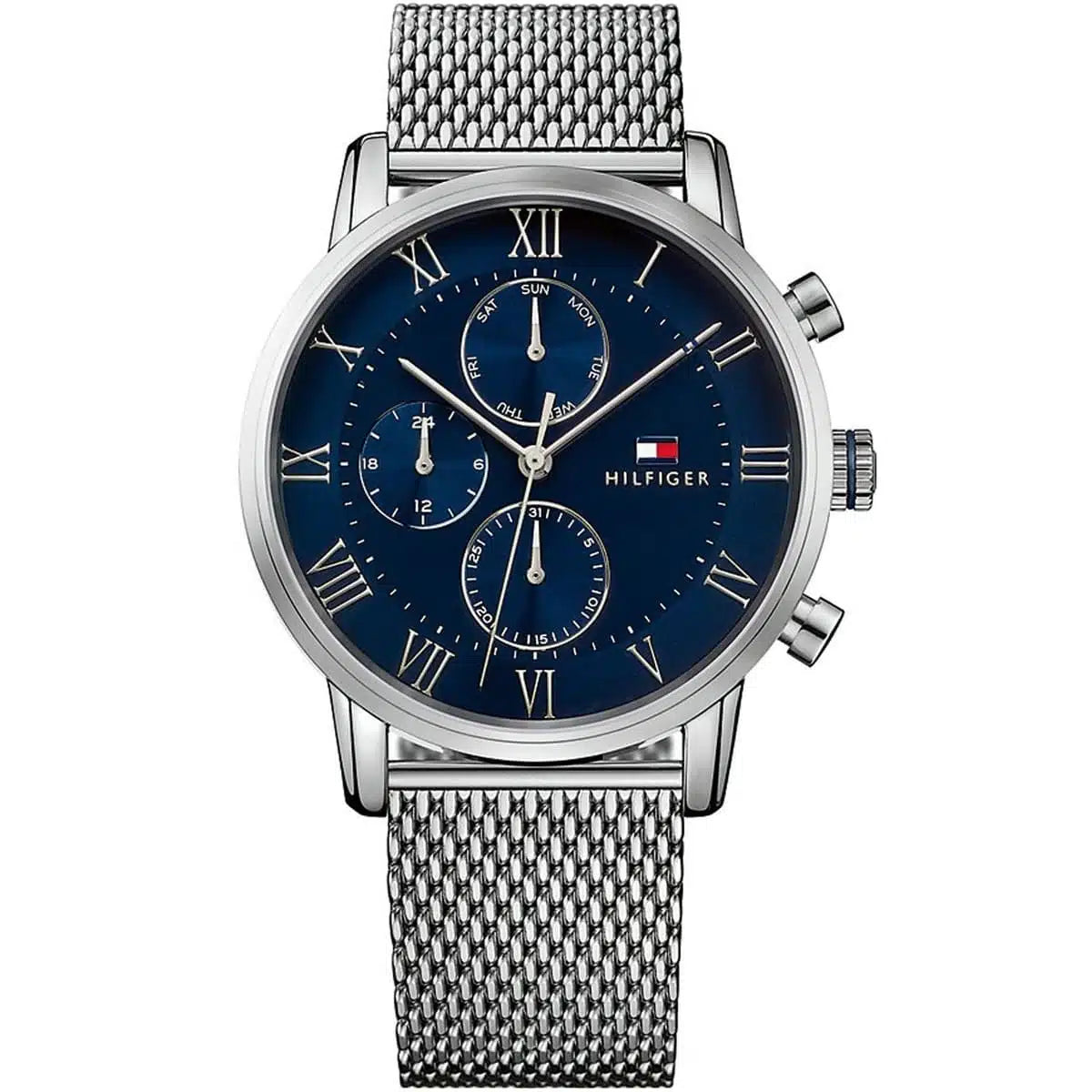 Tommy Hilfiger Kane 1791398 Multi-Function Blue Dial Men's Mesh Watch
