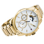 Tommy Hilfiger Decker 1791538 Gold-Tone White Dial Men's Watch