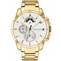 Tommy Hilfiger Decker 1791538 Gold-Tone White Dial Men's Watch