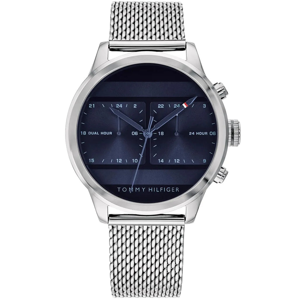 Tommy Hilfiger Cooper 1791596 Multi-Function Blue Dial Men's Mesh Watch