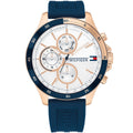 Tommy Hilfiger Bank 1791778 Multi-Function White Dial Men's Watch