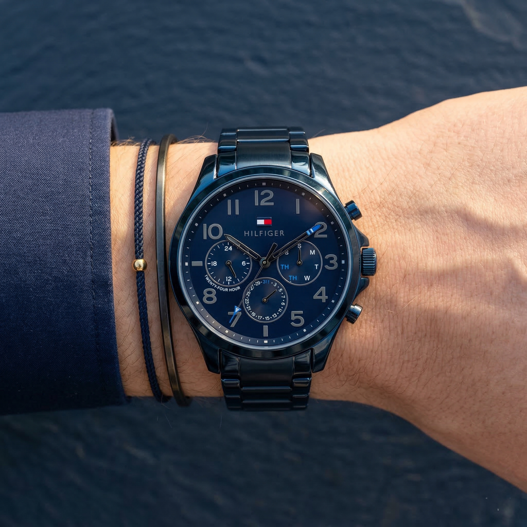 Tommy Hilfiger Asher 1791853 All Blue Stainless Steel Men's Watch