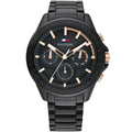 Tommy Hilfiger Aiden 1791858 Multi-Function Black Dial Men's Watch