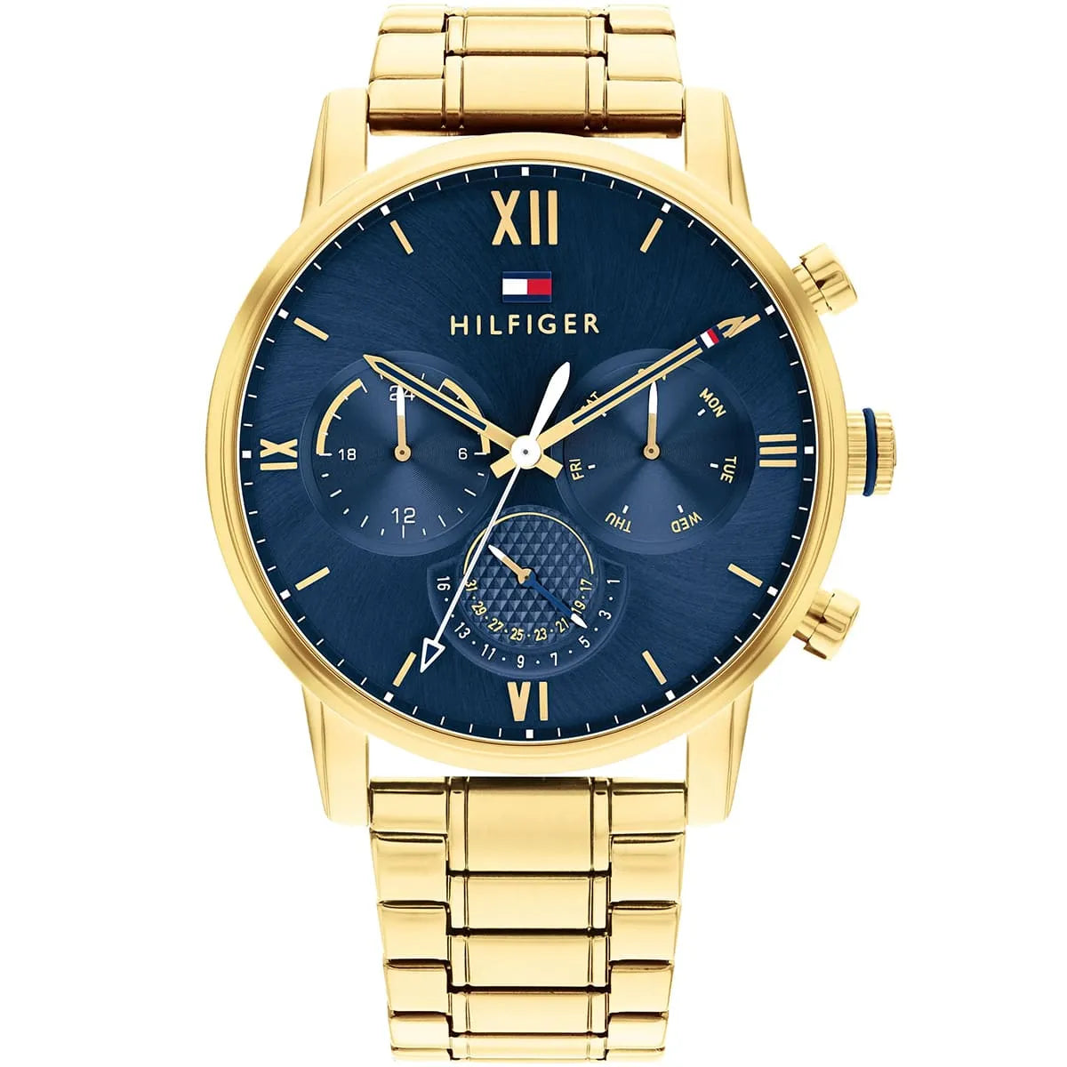Tommy Hilfiger Sullivan 1791880 Gold-Tone Blue Dial Men's Watch