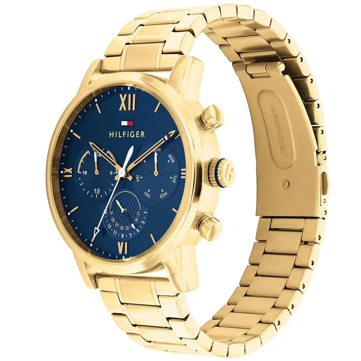 Tommy Hilfiger Sullivan 1791880 Gold-Tone Blue Dial Men's Watch