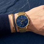 Tommy Hilfiger Sullivan 1791880 Gold-Tone Blue Dial Men's Watch