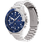 Tommy Hilfiger Larson 1791917 Multi-Function Blue Dial Men's Silver Steel Watch