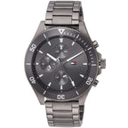 Tommy Hilfiger Larson 1791918 Multi-Function Grey Dial Men's Grey Steel Watch