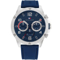 Tommy Hilfiger Blaze 1792027 Multi-Function Blue Dial Men's Blue Rubber Watch
