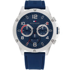 Tommy Hilfiger Blaze 1792027 Multi-Function Blue Dial Men's Blue Rubber Watch
