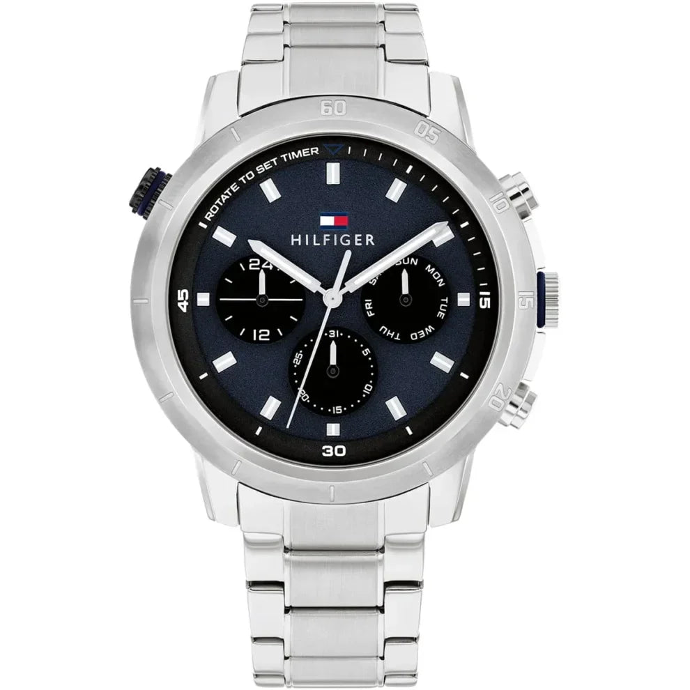 Tommy Hilfiger Troy 1792104 Multi-Function Blue Dial Men's Watch