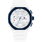 Tommy Hilfiger 1792150 Men’s Chronograph Watch – White Dial & White Rubber Strap