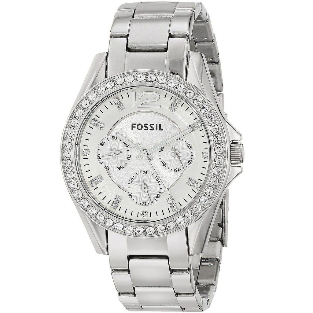 Fossil Riley ES3202 Multi-Function Silver-Tone Stainless Steel Women's Watch