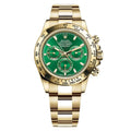 Rolex Cosmograph Daytona – Green Dial with Full Gold Oyster Bracelet