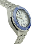 Omega Planet Ocean 6000M Co Axial Master Chronometer White Dial Silver Steel Strap Watch for Men Automatic size 43.5mm