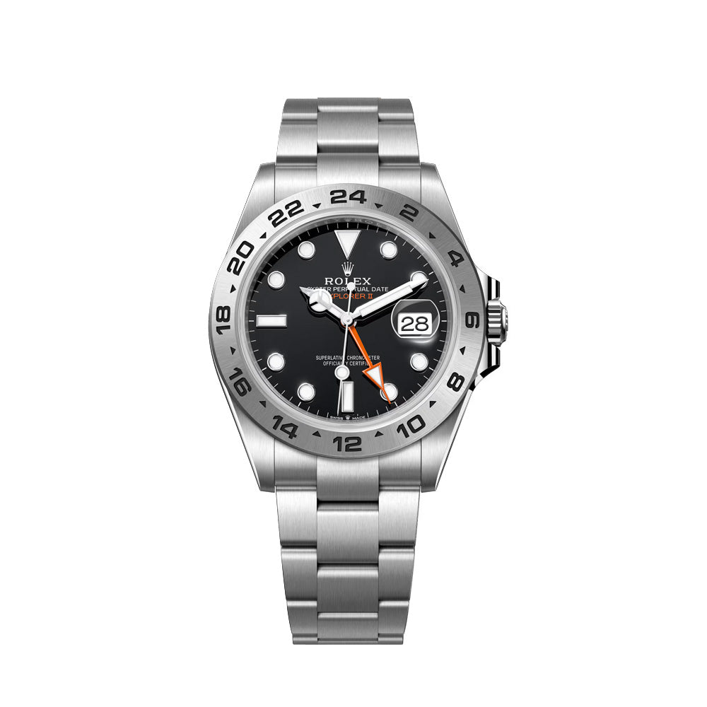 Rolex Explorer II – Black Dial & Stainless Steel Oyster Bracelet