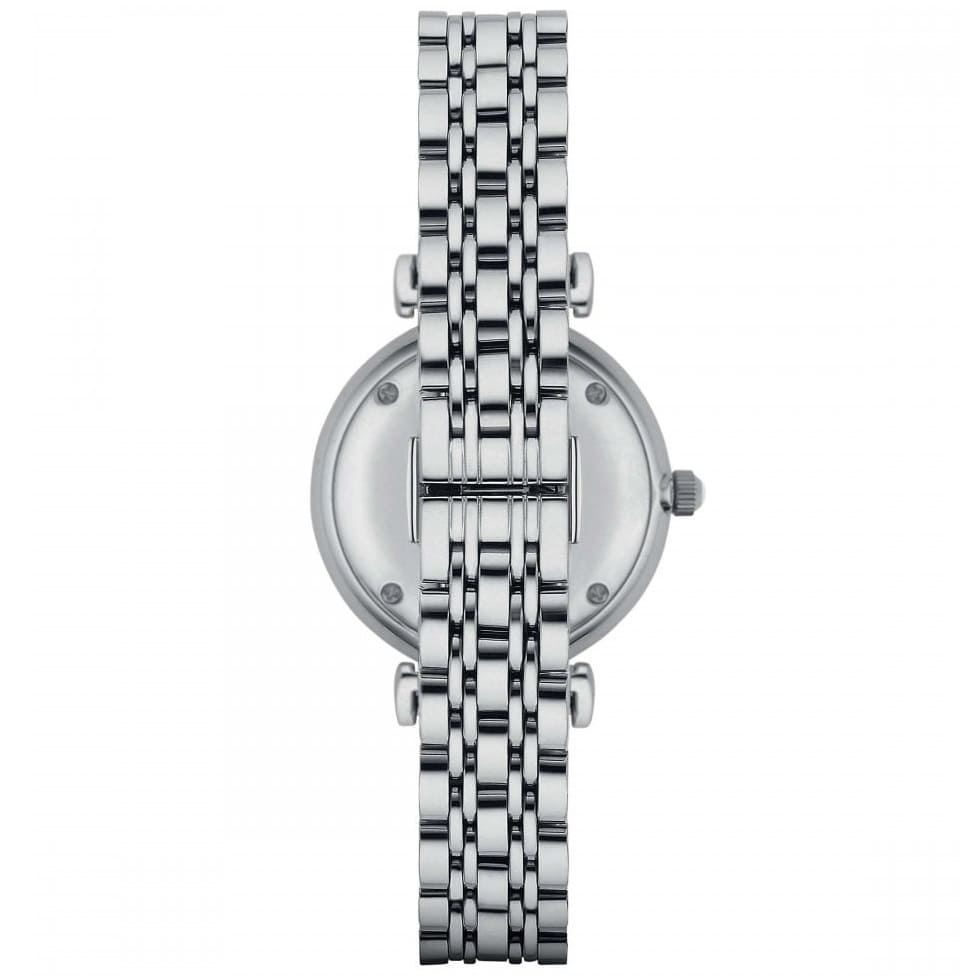 Emporio Armani AR11091 Women’s Blue Dial Silver Stainless Steel Gianni Watch