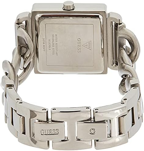 Guess Vanity W1030L1 Silver Tone Square Case Crystal Bezel Ladies Watch