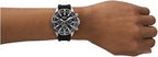Bannom BQ2494 Men’s Chronograph Watch – Black Silicone Strap & Dial | Quartz Sport Wristwatch with Stopwatch & Date Display
