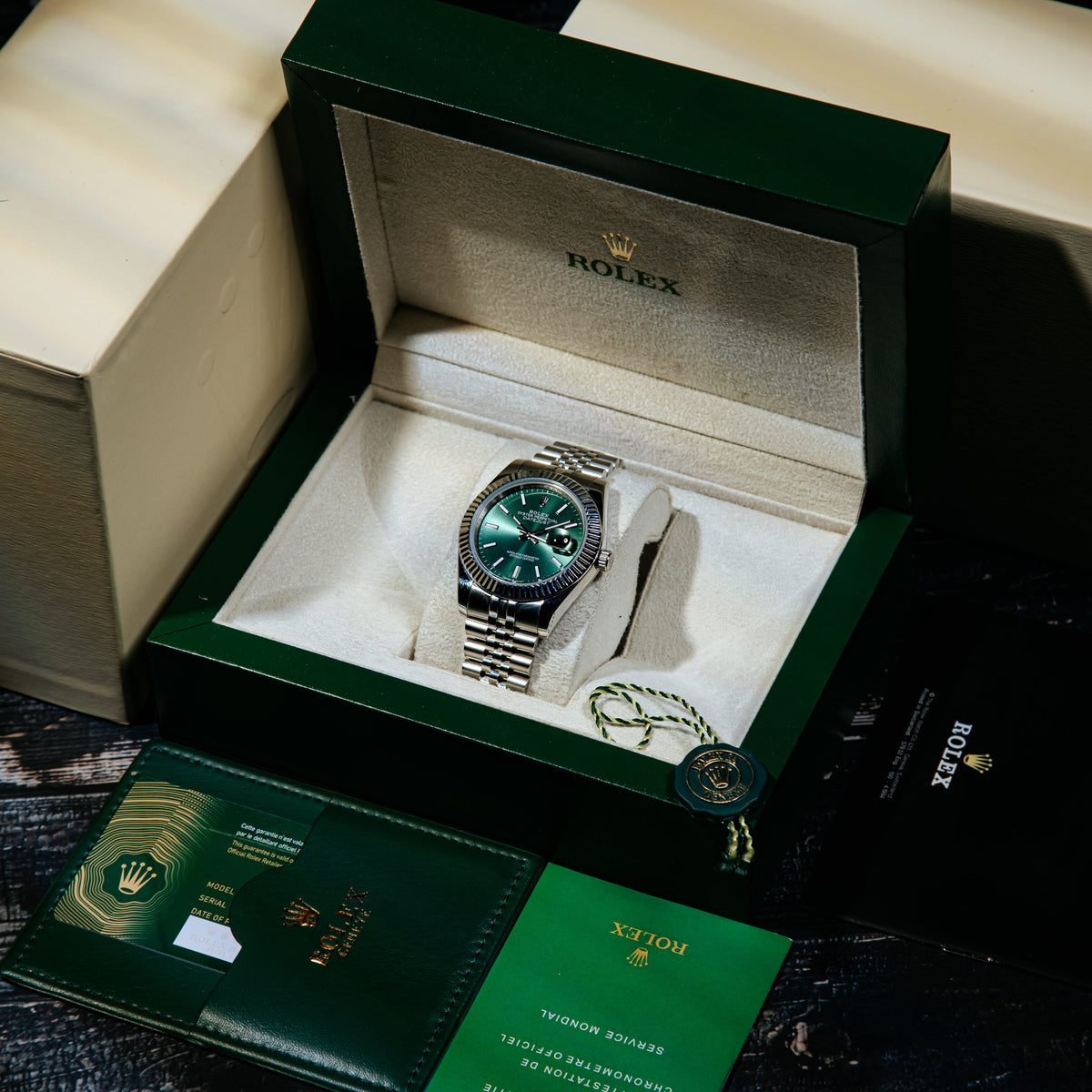 Rolex Datejust 41mm Green Dial