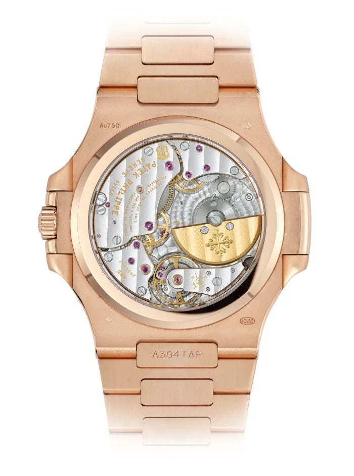 Patek Philippe Nautilus Moonphase Rose Gold Brown Dial 40mm  - watch for men