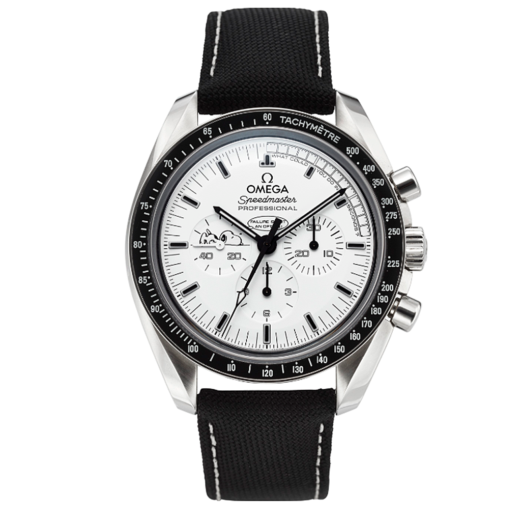 OMEGA, STEEL CHRONOGRAPH, SPEEDMASTER, SILVER SNOOPY AWARD