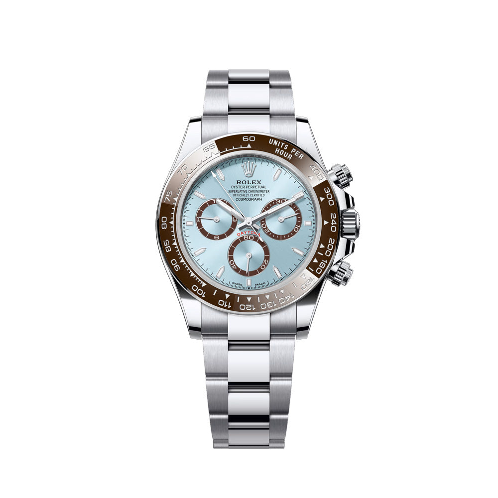 Rolex Daytona – Ice Blue Dial & Brown Ceramic Bezel with Stainless Steel Oyster Bracelet