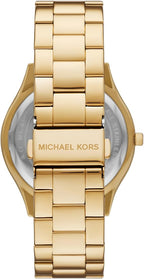 Michael Kors MK4732 Women’s Gold Dial Gold Stainless Steel Crystal Logo Watch
