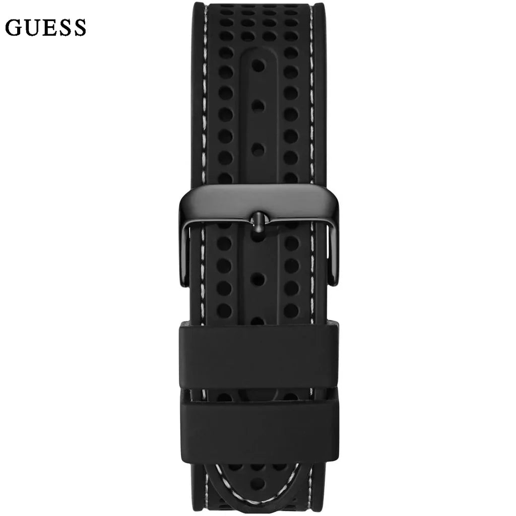 Guess Fleet W0971G1 Men's Black Chronograph Rubber Watch