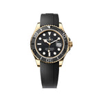 Rolex Yacht-Master II – Gold, Black Dial & Rubber Strap