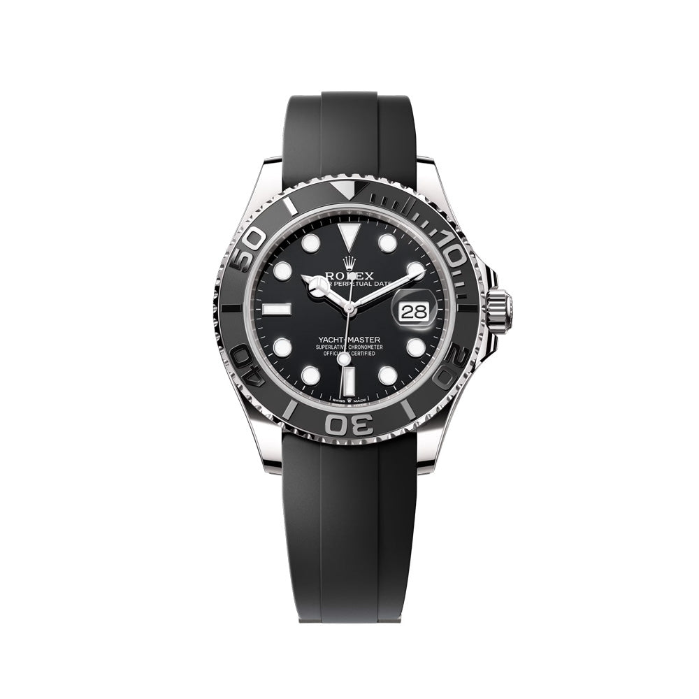 Rolex Yacht-Master II – Stainless Steel, Black Dial & Rubber Strap