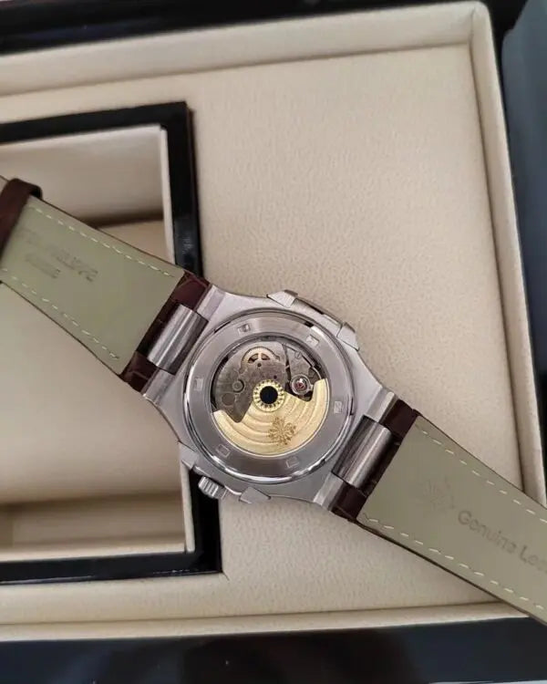 Patek Philippe Grande Complications – Silver Dial – Brown Leather Strap – Japanese Automatic Movement